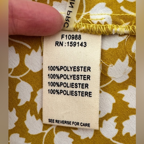 FRNCH Paris Yellow & white Floral wrap Dress - Picture 4 of 5